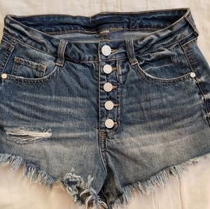 High waisted Jean shorts